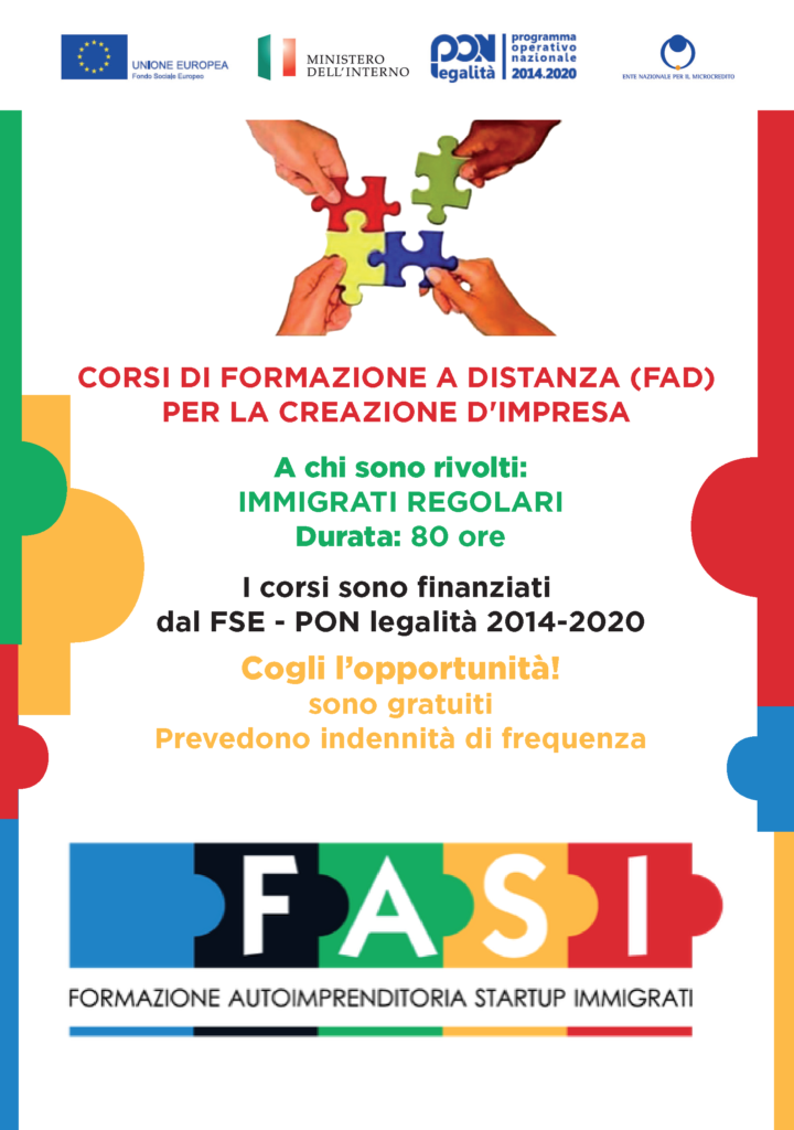 Corsi per immigrati regolari per la creazione di impresa, autoimprenditoria